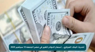 تحديث البنك المركزي.. أسعار الدولار تتغير في مصر الجمعة 12 سبتمبر 2025